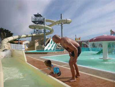 New slide at the campsite La Pomme de Pin