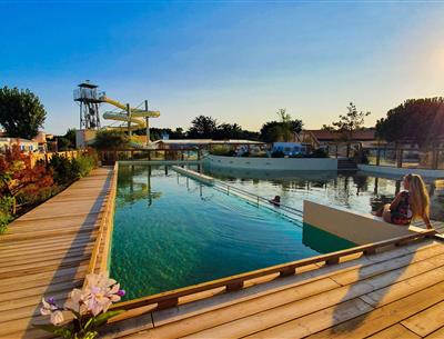 Campingplatz St. Hilaire de Riez Meer mit sandiger Lagune
