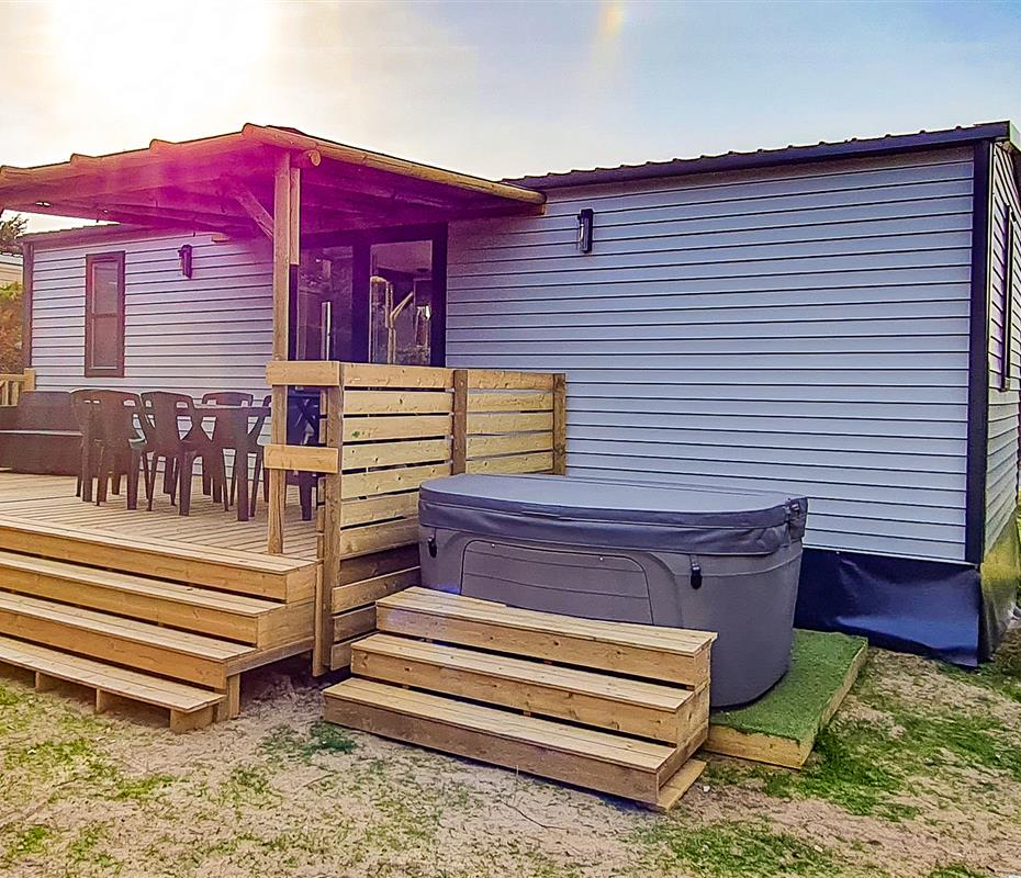 Mobilheim mit jacuzzi am Meer Saint hilaire de riez - Camping pomme de pin