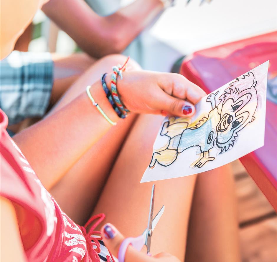 Aktivitäten im Miniclub des Campingplatzes La Pomme de Pin  - Camping pomme de pin